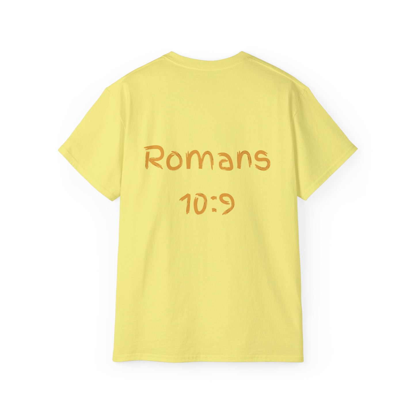 Romans 10:9 Ultra Cotton Tee, Inspirational Christian T-Shirt, Bible Verse Tee