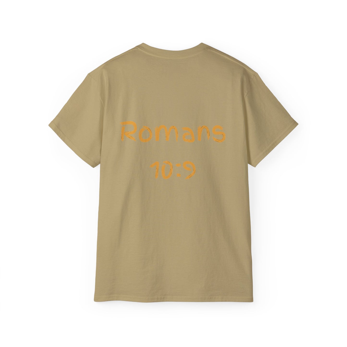 Romans 10:9 Ultra Cotton Tee, Inspirational Christian T-Shirt, Bible Verse Tee