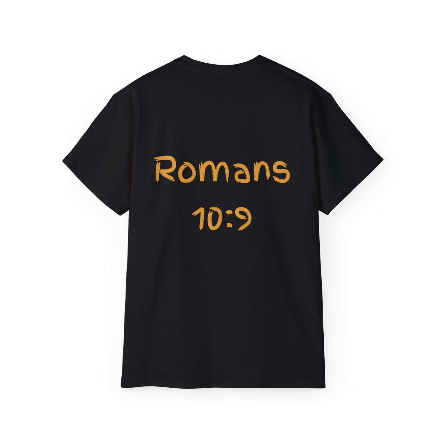Romans 10:9 Ultra Cotton Tee, Inspirational Christian T-Shirt, Bible Verse Tee