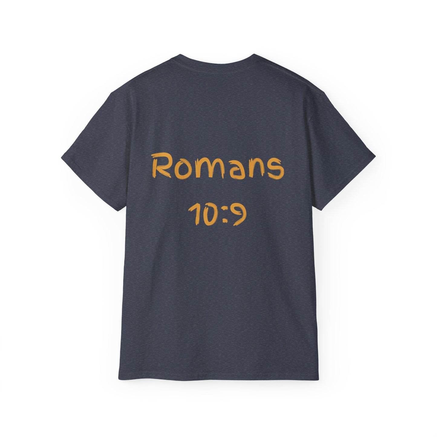 Romans 10:9 Ultra Cotton Tee, Inspirational Christian T-Shirt, Bible Verse Tee