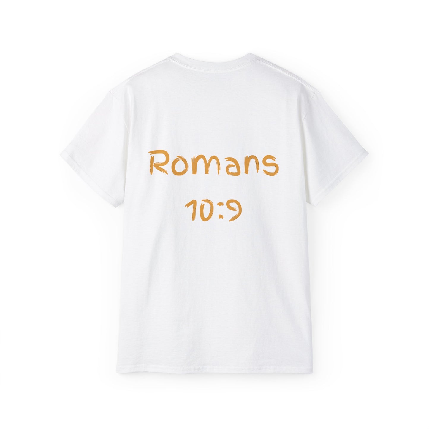 Romans 10:9 Ultra Cotton Tee, Inspirational Christian T-Shirt, Bible Verse Tee