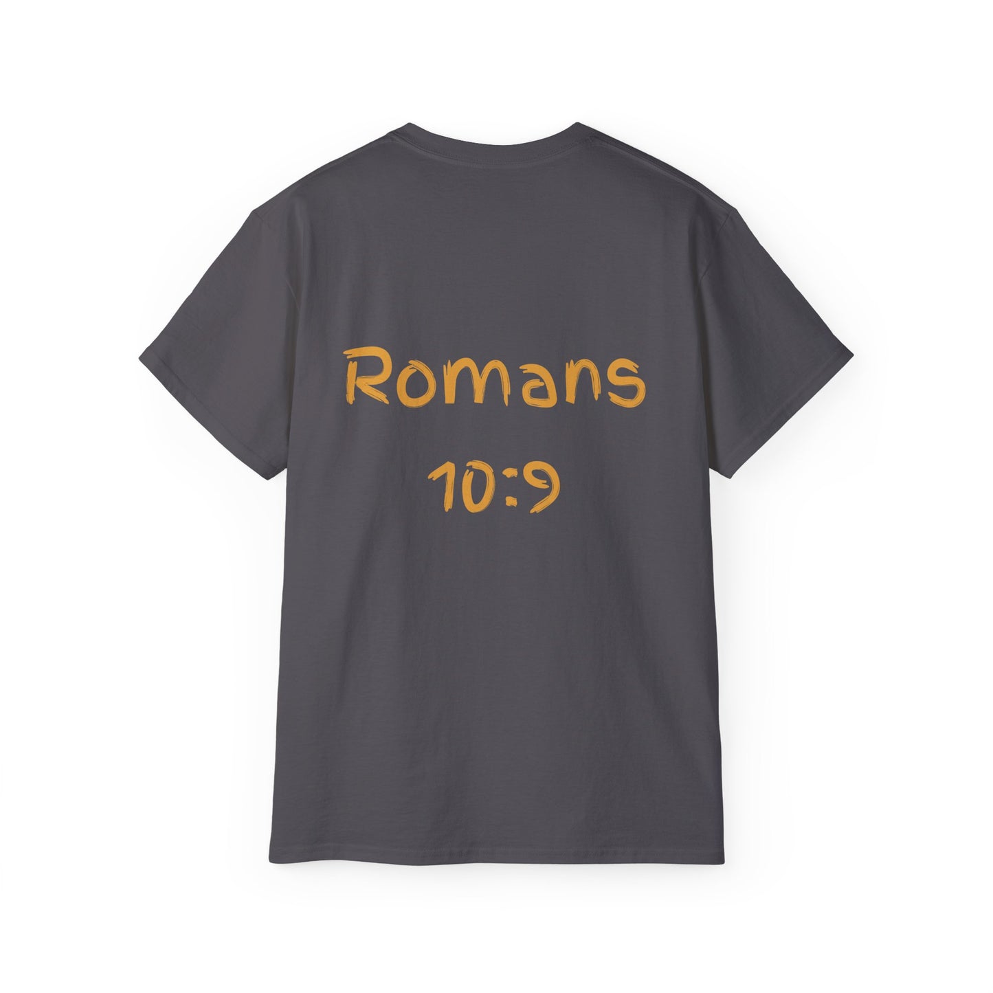 Romans 10:9 Ultra Cotton Tee, Inspirational Christian T-Shirt, Bible Verse Tee